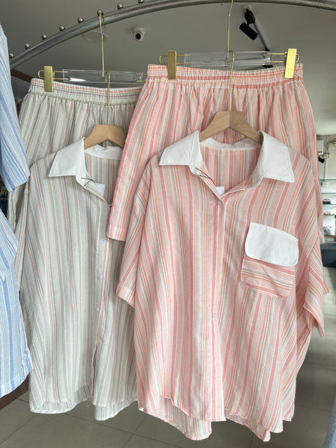 Linen Summer Casual Co-Ord Sets